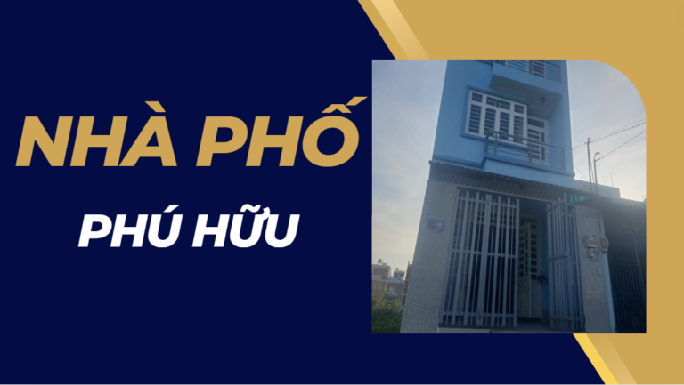 Nhà Phố 3 Tầng 50m², Đường Xe Tải, Gò Cát, Phú Hữu, Thủ Đức |Chỉ 4.5 Tỷ