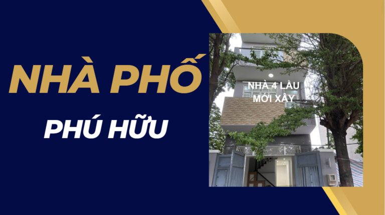 Nhà Phố 52m², 4 Tầng, Phú Hữu, Tp.Thủ Đức |Giá Tốt Cho Người Mua Thông Minh!